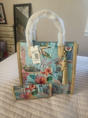 Brahmin Multi Banner Caroline With Matching Ady Wallet